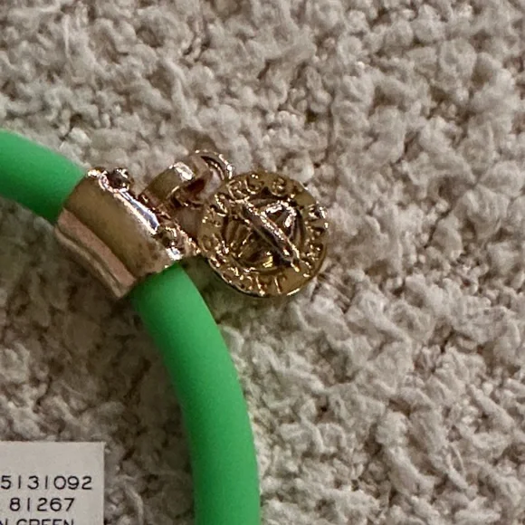 Marc By Marc Jacobs Green Hair Accessory with Gold Charm - Picture 4 of 4